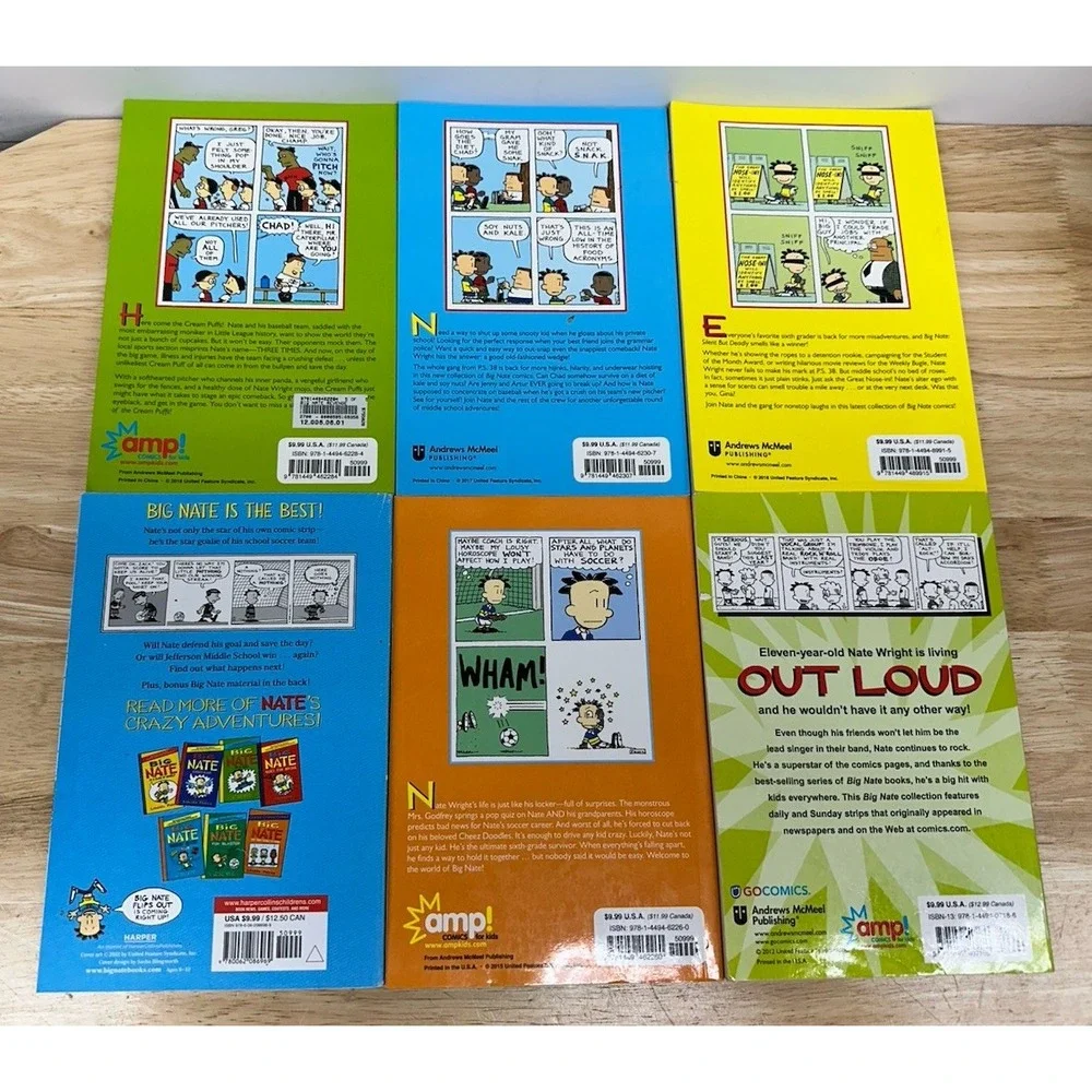 Lot of 18 Big Nate Paperback & Hardcover Books Lincoln Pierce Activity Books